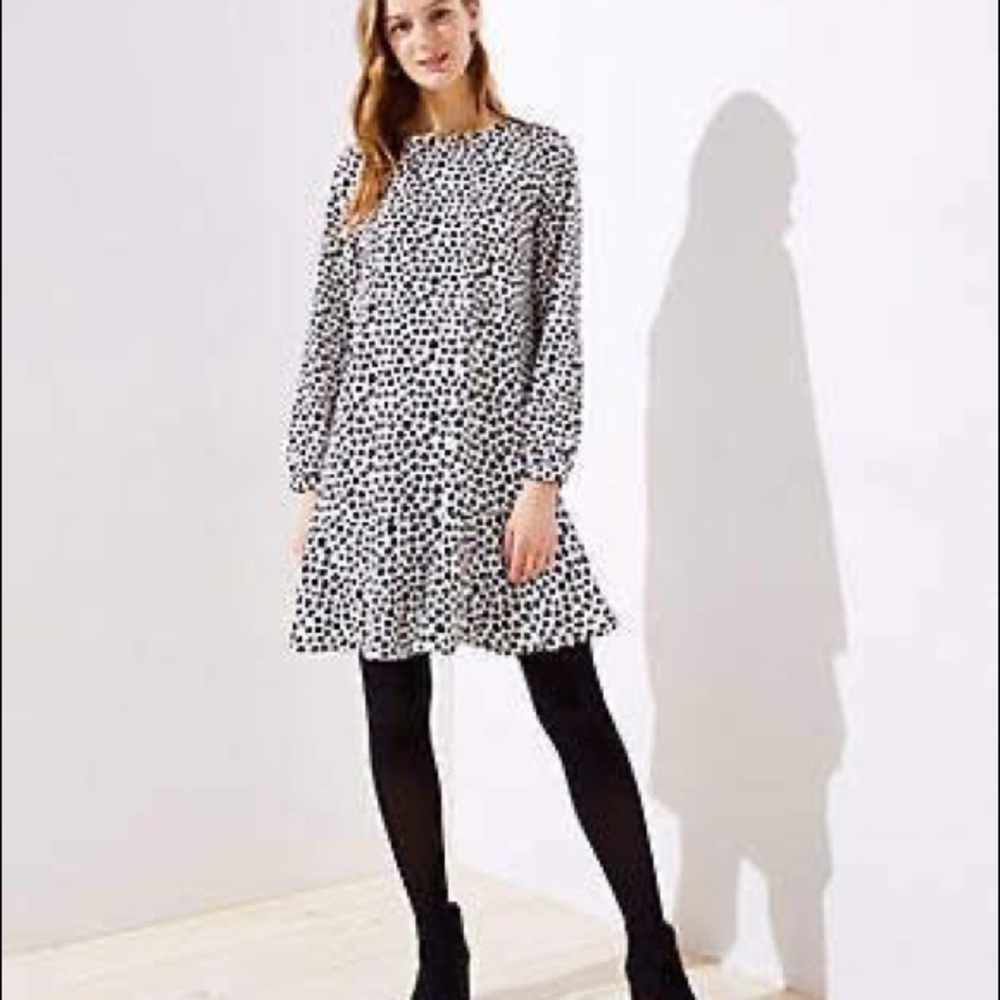 LOFT Heart print dress